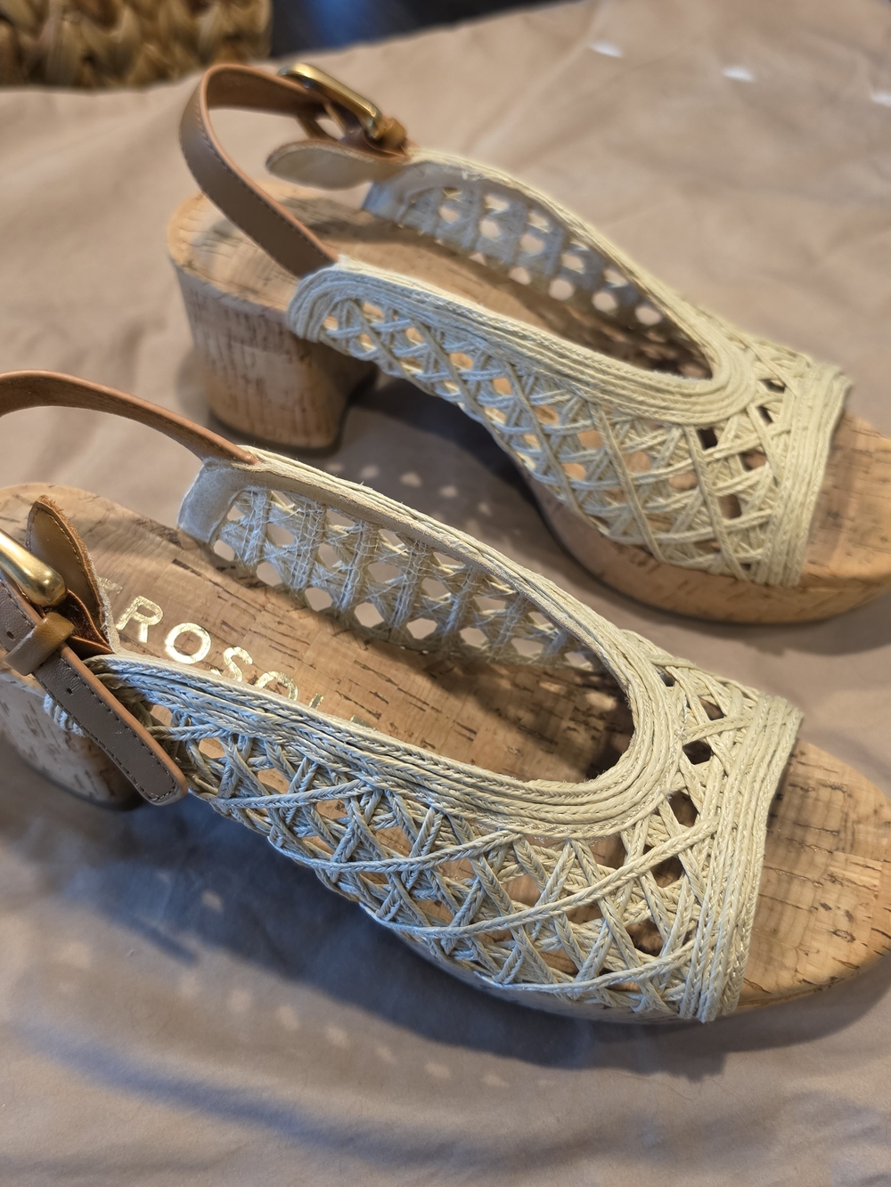 Aerosoles - Raffia Slingback Sandal in Cream